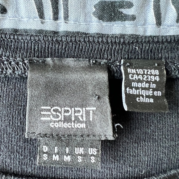 Y2K ESPRIT Womens Black & Silver Sequins Butterfly Fairy Core Goth T-Shirt Small - Picture 2 of 9